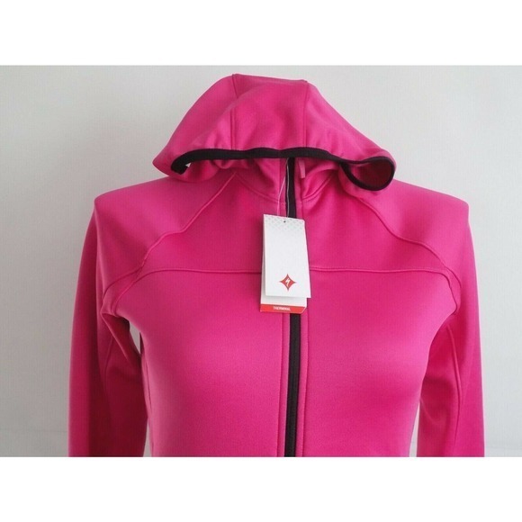 Specialized Therminal Pink Cycling Hoodie Full Zip Jacket Women S Relaxed Fit — image 3 of 6